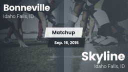 Matchup: Bonneville vs. Skyline  2016