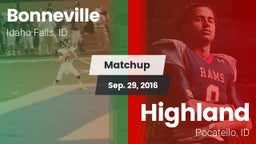 Matchup: Bonneville vs. Highland  2016