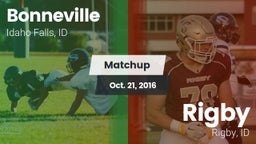 Matchup: Bonneville vs. Rigby  2016