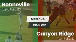 Matchup: Bonneville vs. Canyon Ridge  2017