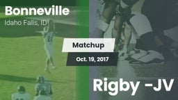 Matchup: Bonneville vs. Rigby -JV 2017
