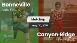 Matchup: Bonneville vs. Canyon Ridge  2018