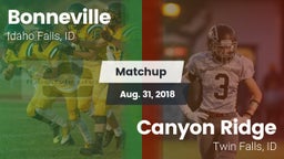 Matchup: Bonneville vs. Canyon Ridge  2018