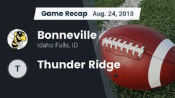 Recap: Bonneville  vs. Thunder Ridge 2018