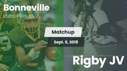 Matchup: Bonneville vs. Rigby  JV 2018