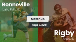 Matchup: Bonneville vs. Rigby  2018