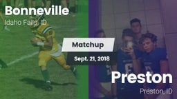 Matchup: Bonneville vs. Preston  2018