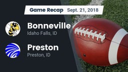 Recap: Bonneville  vs. Preston  2018