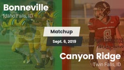 Matchup: Bonneville vs. Canyon Ridge  2019