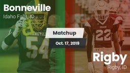 Matchup: Bonneville vs. Rigby  2019