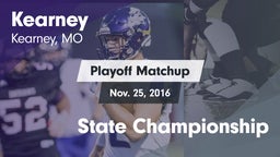 Matchup: Kearney  vs. State Championship 2016