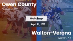 Matchup: Owen County vs. Walton-Verona  2017