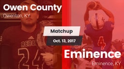 Matchup: Owen County vs. Eminence  2017