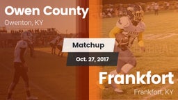 Matchup: Owen County vs. Frankfort  2017