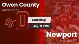 Matchup: Owen County vs. Newport  2018