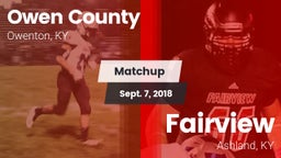 Matchup: Owen County vs. Fairview  2018