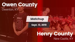 Matchup: Owen County vs. Henry County  2019