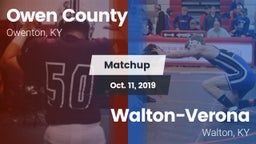 Matchup: Owen County vs. Walton-Verona  2019