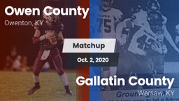 Matchup: Owen County vs. Gallatin County  2020
