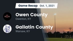 Recap: Owen County  vs. Gallatin County  2021