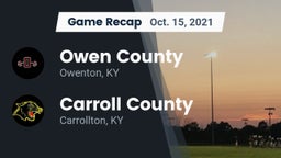 Recap: Owen County  vs. Carroll County  2021