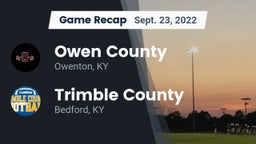 Recap: Owen County  vs. Trimble County  2022