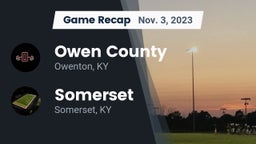 Recap: Owen County  vs. Somerset  2023