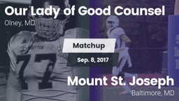 Matchup: Our Lady of Good Cou vs. Mount St. Joseph  2017