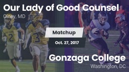 Matchup: Our Lady of Good Cou vs. Gonzaga College  2017