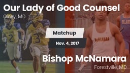 Matchup: Our Lady of Good Cou vs. Bishop McNamara  2017
