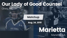 Matchup: Our Lady of Good Cou vs. Marietta  2018