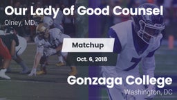 Matchup: Our Lady of Good Cou vs. Gonzaga College  2018