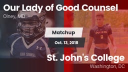 Matchup: Our Lady of Good Cou vs. St. John's College  2018