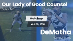 Matchup: Our Lady of Good Cou vs. DeMatha  2018