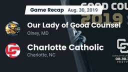 Recap: Our Lady of Good Counsel  vs. Charlotte Catholic  2019