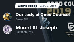 Recap: Our Lady of Good Counsel  vs. Mount St. Joseph  2019