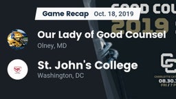 Recap: Our Lady of Good Counsel  vs. St. John's College  2019