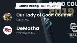 Recap: Our Lady of Good Counsel  vs. DeMatha  2019
