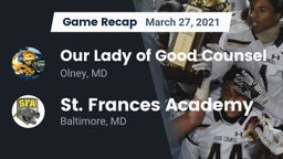Recap: Our Lady of Good Counsel  vs. St. Frances Academy  2021