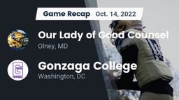 Recap: Our Lady of Good Counsel  vs. Gonzaga College  2022