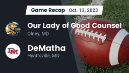 Recap: Our Lady of Good Counsel  vs. DeMatha  2023