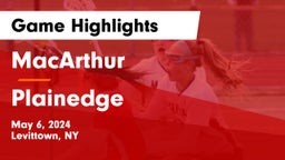 MacArthur  vs Plainedge  Game Highlights - May 6, 2024