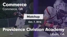 Matchup: Commerce vs. Providence Christian Academy  2016