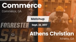 Matchup: Commerce vs. Athens Christian  2017