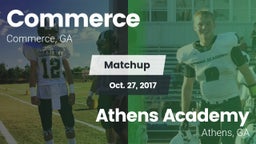 Matchup: Commerce vs. Athens Academy 2017