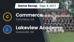 Recap: Commerce  vs. Lakeview Academy  2017