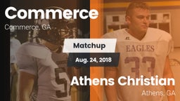 Matchup: Commerce vs. Athens Christian  2018