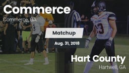 Matchup: Commerce vs. Hart County  2018