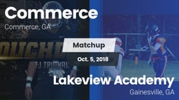 Matchup: Commerce vs. Lakeview Academy  2018