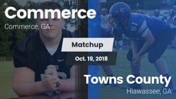 Matchup: Commerce vs. Towns County  2018